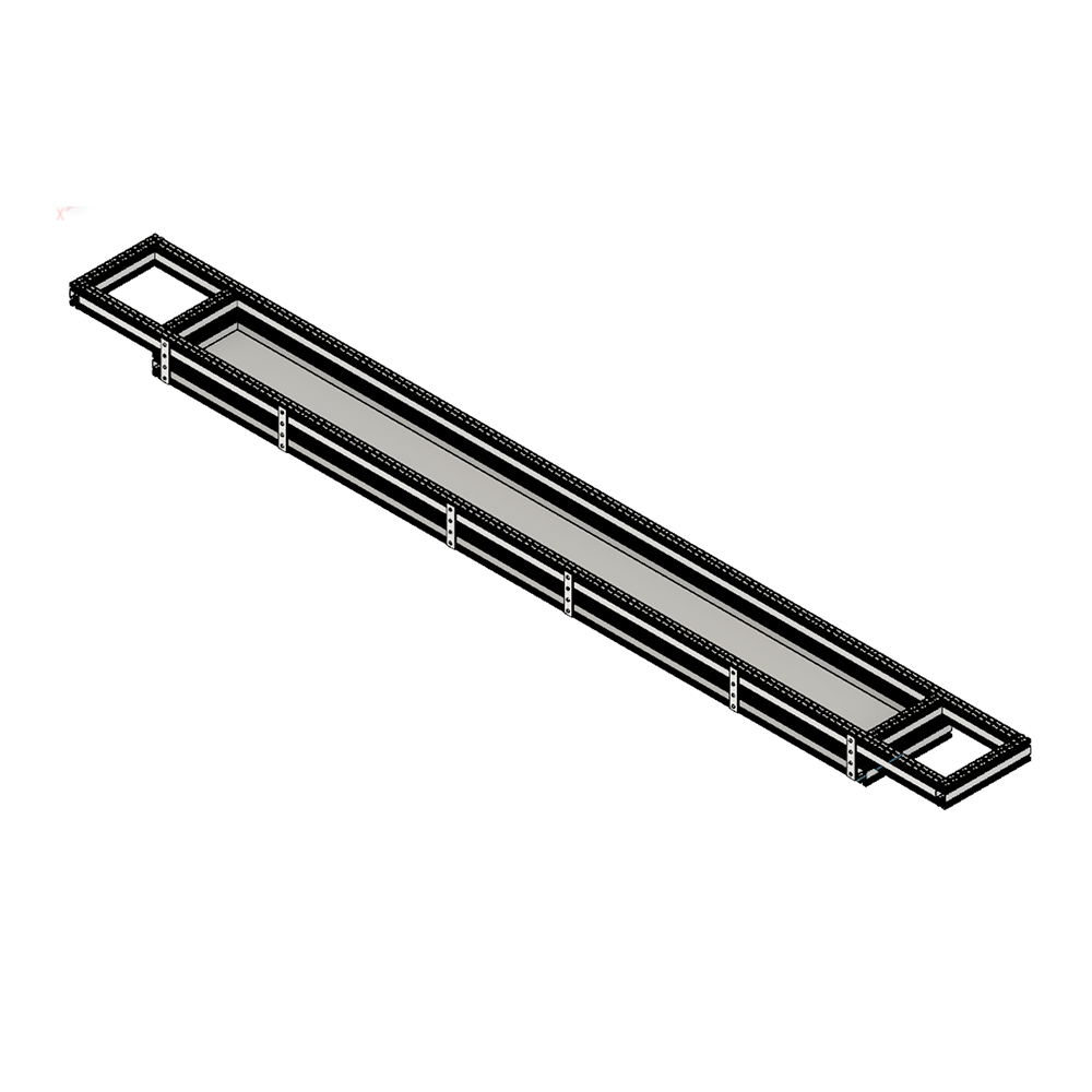 41-130-0 MODULAR SOLUTIONS TIE PLATE 45MM X 180MM<BR>CREATES RIGHT ANGLE, MOUNTING HARDWARE NOT INCLUDED